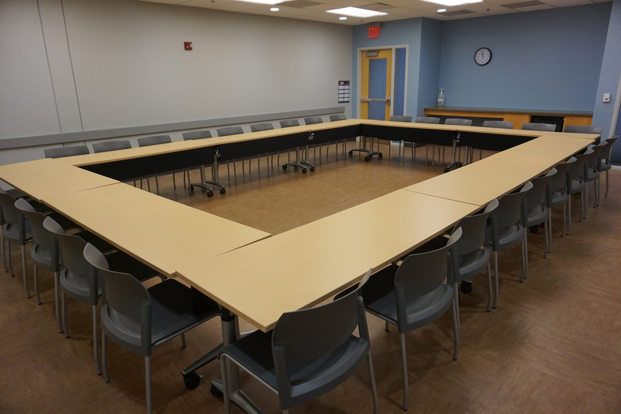 Photo of Conference style setup for capacity of 30.