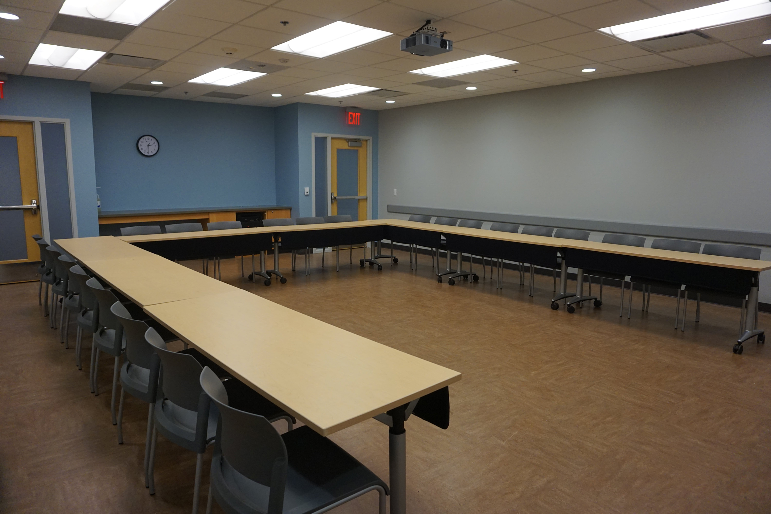 Photo of Open Conference style setup for capacity of 24.