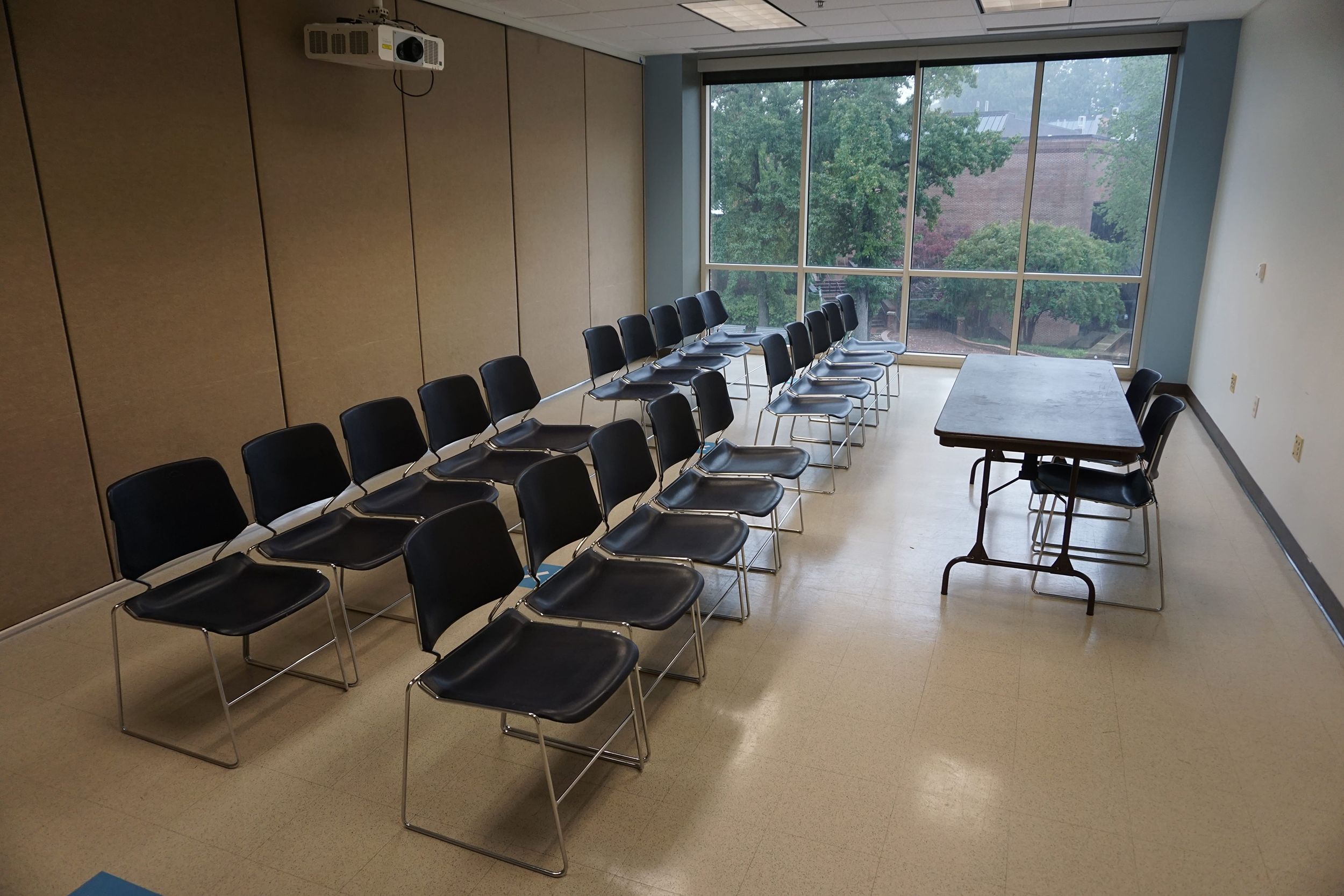 Photo of Lecture type setup.