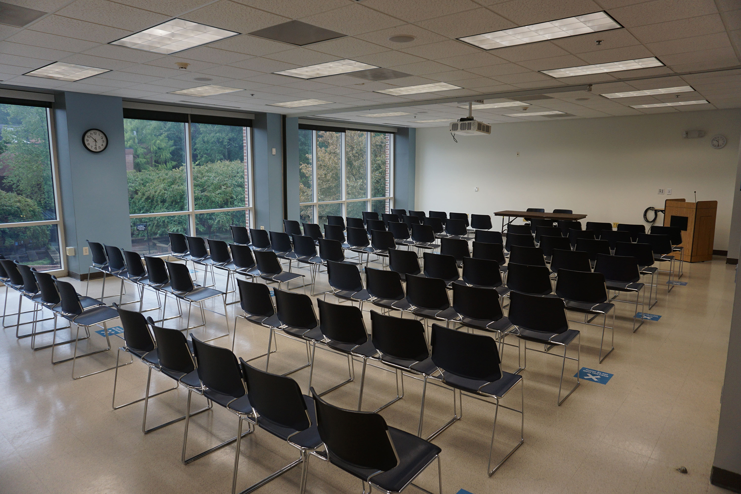 Photo of Lecture type setup.