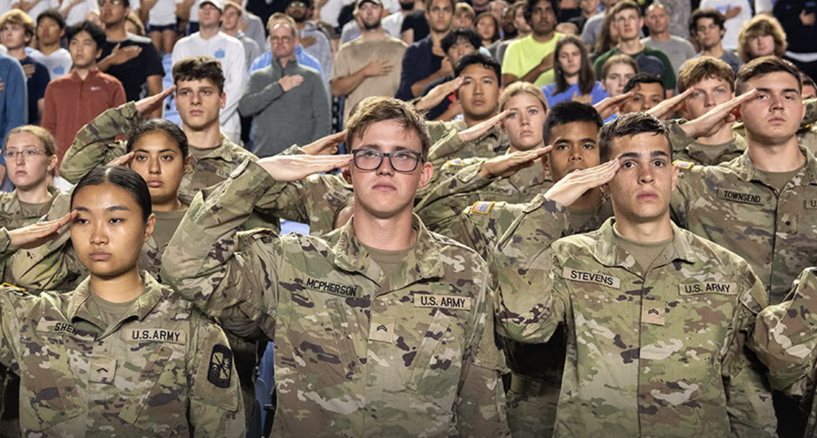 Military students at Carolina