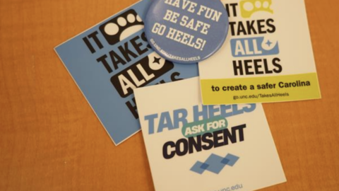 Violence prevention stickers