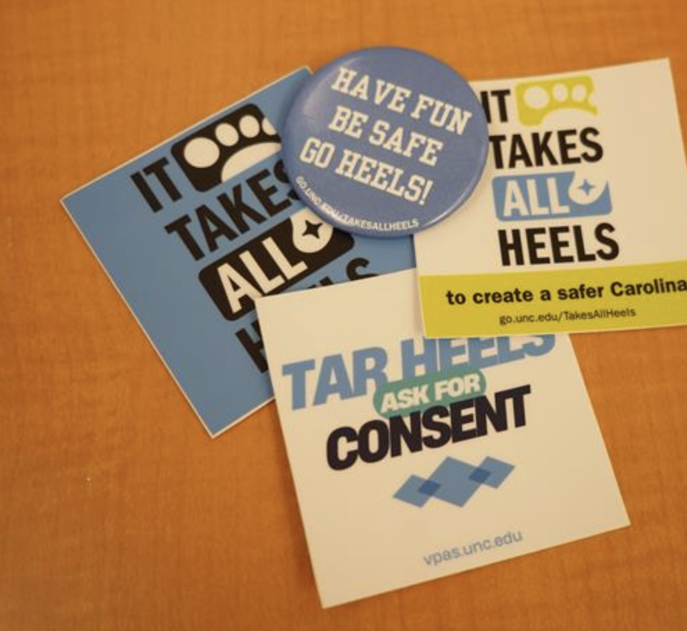 Violence prevention stickers