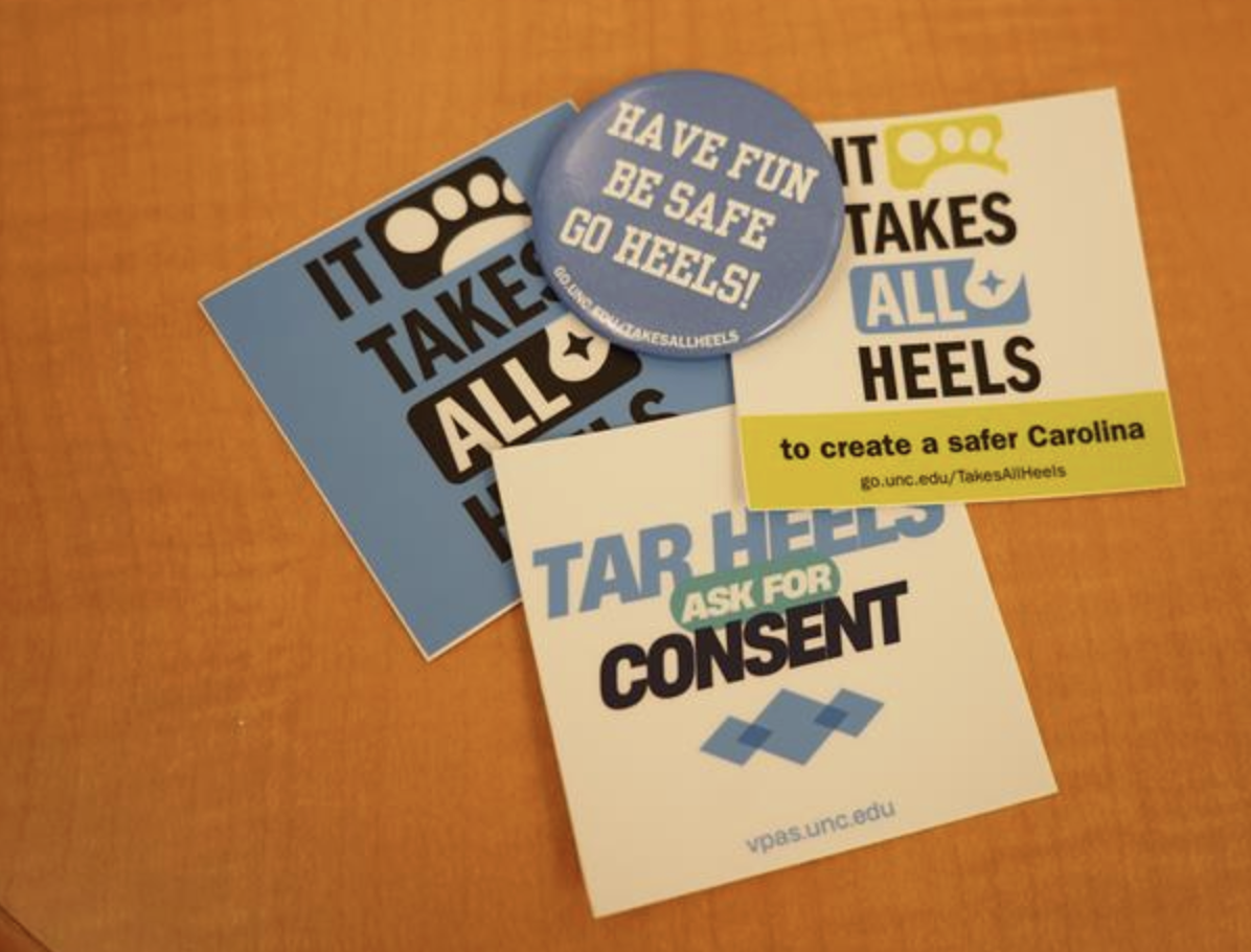 Violence prevention stickers